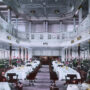 Salon de lux, unde pasagerii vasului Titanic, seveau cina.
