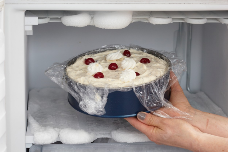 Pprăjitură pusă la congelator