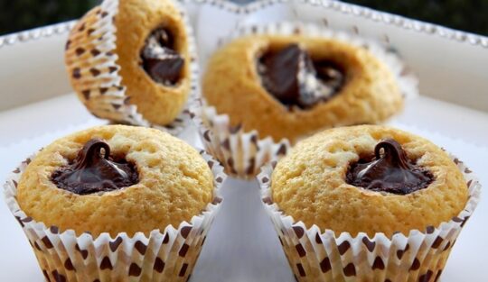 Rețetă simplă de muffins cu nutella, pentru porția de desert